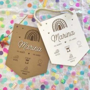 Placa Nacimiento de Madera