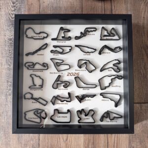 Cuadro F1 2026 con todos los circuitos