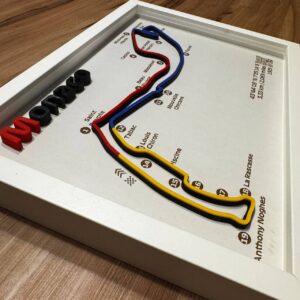 Cuadro de circuito F1 - MotoGP. 30x21cm